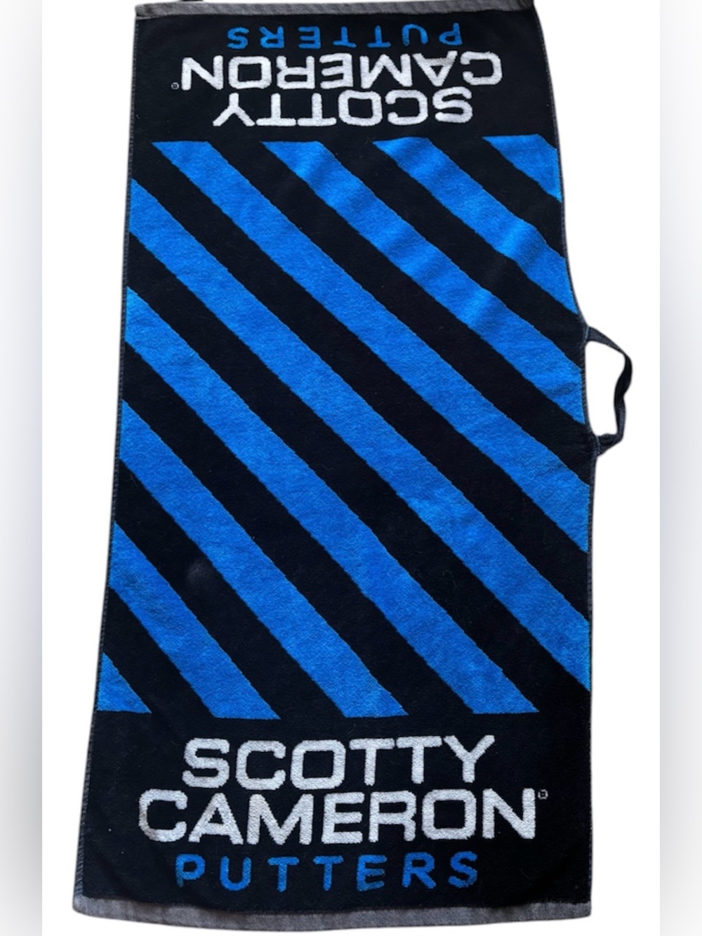 SCOTTY CAMERON GALLERY Putters Blue Black Diagonal  Large Golf Towel